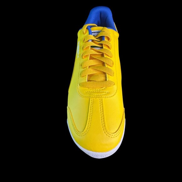 Puma Roma Basic Shoes Mens Size 10.5 Yellow Green Blue Classic Sneakers main image 8